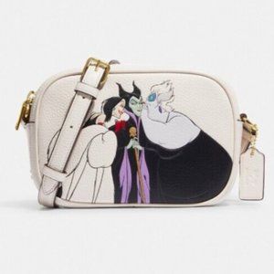 Disney X Coach Mini Jamie Camera Bag With Villains Motif, Very Cute!!